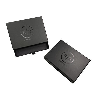 Scatole rigide personalizzate di lusso pieghevole di cartone nero Magnetico scatola regalo nera con spugna