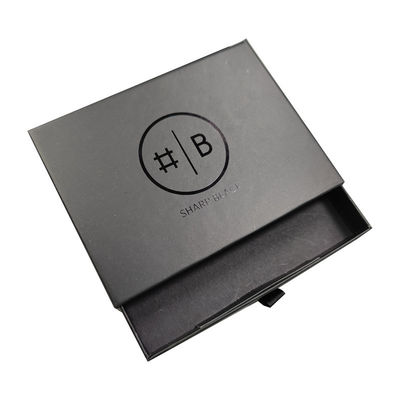 Scatole rigide personalizzate di lusso pieghevole di cartone nero Magnetico scatola regalo nera con spugna