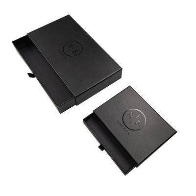 Scatole rigide personalizzate di lusso pieghevole di cartone nero Magnetico scatola regalo nera con spugna