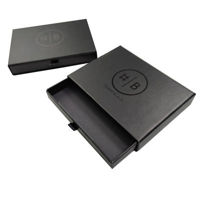Fancy Magnet Box Hard Flat Luxury Folding Storage Scatola regalo nera con il logo del cliente