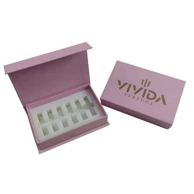 Ordine personalizzato accettato 5ml 8ml 10ml Set regalo di profumi Scatole di imballaggio con spugna