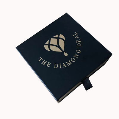 Anello di nozze Colletto Orecchini Cartone Scorrevole Scatola Regalo Logo personalizzato e Ordine personalizzato