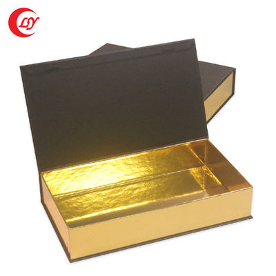 Imballaggio in oro Caviale nero rosso Settile regalo in barattolo di latta con imballaggio in cartone e manica