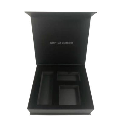 Cartone nero matt confezionamento di lusso miele set regalo dimensione personalizzata Crema vaso Magnetico rigido cartone scatola