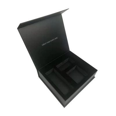 Cartone nero matt confezionamento di lusso miele set regalo dimensione personalizzata Crema vaso Magnetico rigido cartone scatola