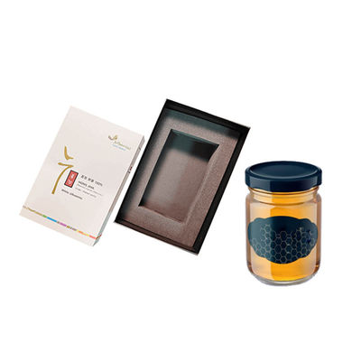 Cartone nero matt confezionamento di lusso miele set regalo dimensione personalizzata Crema vaso Magnetico rigido cartone scatola