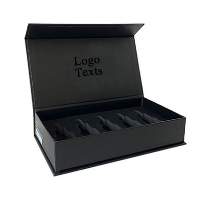 Cartone nero matt confezionamento di lusso miele set regalo dimensione personalizzata Crema vaso Magnetico rigido cartone scatola