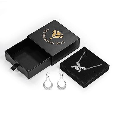 Scatola di imballaggio per gioielli per bracciali braccialetti orecchini collane anello accettabile ODM OEM