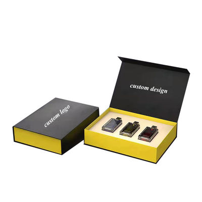 Cartone nero matt confezionamento di lusso miele set regalo dimensione personalizzata Crema vaso Magnetico rigido cartone scatola