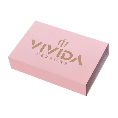 Perfume rosa personalizzato bottiglia di olio essenziale scatole di carta magnetica di schiuma con laminazione Matt