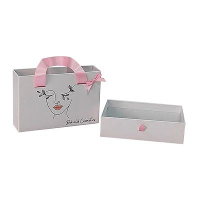 Altri Box Type Logo Printing Luxury Wallet Scatole di cartone con maniglia a nastro