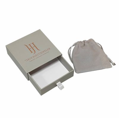 CMYK Piccolo cassetto a cassetti a diapositivi Imballaggio Cassetto a diapositivi a carta rustica Hard Gioielli Cassa regalo