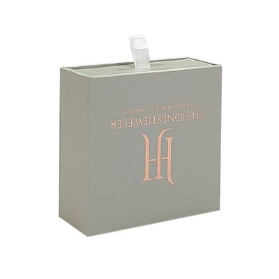 CMYK Piccolo cassetto a cassetti a diapositivi Imballaggio Cassetto a diapositivi a carta rustica Hard Gioielli Cassa regalo