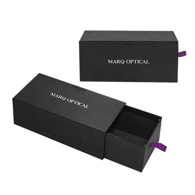 Ordine su misura Scatola regalo per cassetto di cartone di carta magra con inserto di schiuma e laminazione lucida