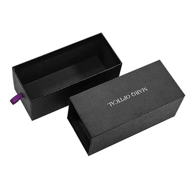Ordine su misura Scatola regalo per cassetto di cartone di carta magra con inserto di schiuma e laminazione lucida