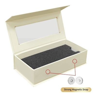 Matt laminazione gioielli personalizzati anello di nozze imballaggio scatole magnetiche con inserti