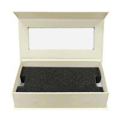 Matt laminazione gioielli personalizzati anello di nozze imballaggio scatole magnetiche con inserti