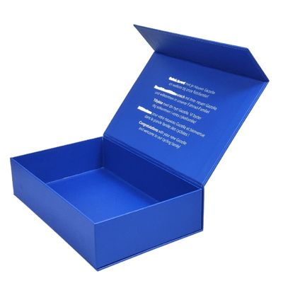 Custom Screen Printing Logo Plain Bianco Magnetico Folding Gift Box Per le vostre esigenze