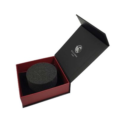 Custom Logo Luxury Black Gift Box con chiusura magnetica realizzata con materiali riciclati