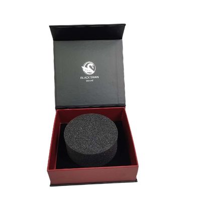 Custom Logo Luxury Black Gift Box con chiusura magnetica realizzata con materiali riciclati