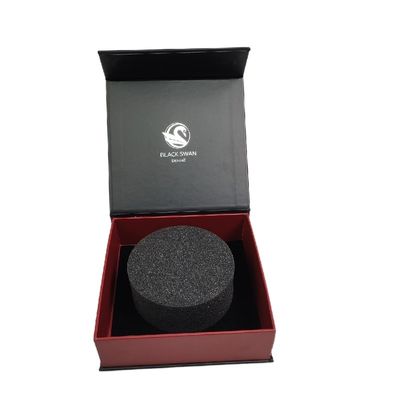 Custom Logo Luxury Black Gift Box con chiusura magnetica realizzata con materiali riciclati