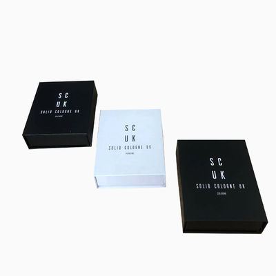 4C/UV/Lamination/Embossing/Stamping Finish Custom Magnetic Book Shape Box per profumi