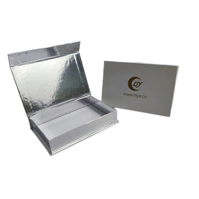 Cartone Avorio Bianco Argento Perla Magnetica Scatola Regalo Con Logo Imballaggio Personalizzato Stampa