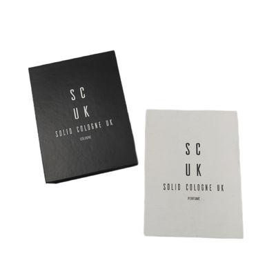 Scatola di latta e imballaggio personalizzata per profumi maschili di lusso nero e bianco