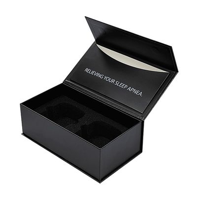 Stampa in foglio d'oro Rectangle Magnetic Gift Box Packaging con inserto di schiuma e busta