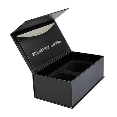 Stampa in foglio d'oro Rectangle Magnetic Gift Box Packaging con inserto di schiuma e busta