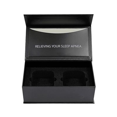 Stampa in foglio d'oro Rectangle Magnetic Gift Box Packaging con inserto di schiuma e busta