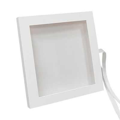 Scatola di cartone quadrato riciclata con chiusura magnetica Scatola regalo con finestra trasparente