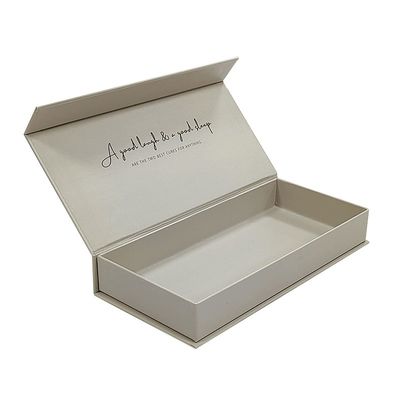 Scatola di imballaggio magnetica bianca e elegante rivestita con rivestimento UV Scatola regalo magnetica per adesivi