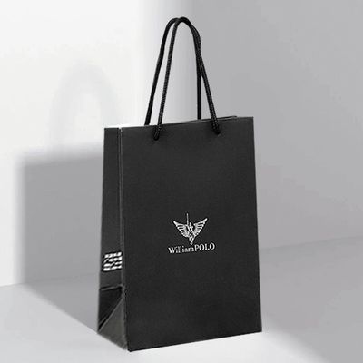 Borse regalo di carta riciclata pieghevoli personalizzate Borse di carta boutique con maniglie