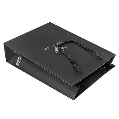 Borse regalo di carta riciclata pieghevoli personalizzate Borse di carta boutique con maniglie