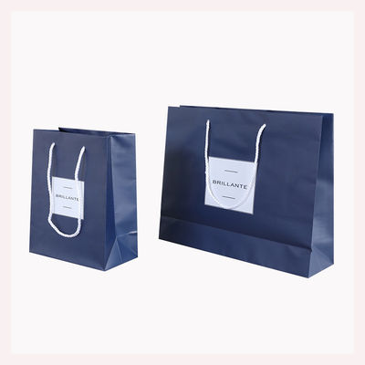 Ordine personalizzato accettabile Logo di lusso Borsa da shopping stampata per un bel regalo di vacanza