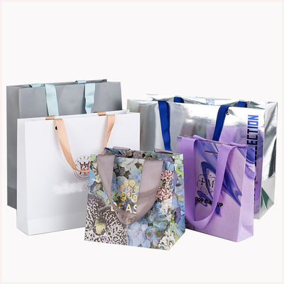 Ordine personalizzato accettabile Logo di lusso Borsa da shopping stampata per un bel regalo di vacanza