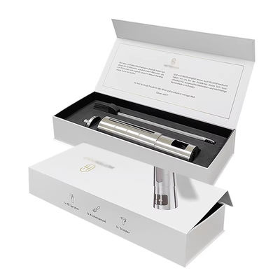 Scatola magnetica di lusso su misura Flip Cardboard Carta bianca Magnetic Packaging Gift Box Con Chiusura Magnetica