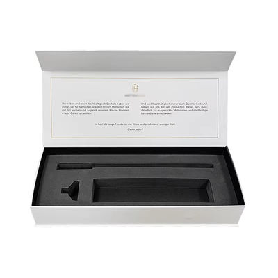 Scatola magnetica di lusso su misura Flip Cardboard Carta bianca Magnetic Packaging Gift Box Con Chiusura Magnetica