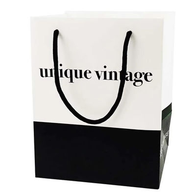 Imballaggio Borse cartacee all'ingrosso su misura Borse regalo per lo shopping di lusso Borse regalo con maniglie per gioielli Piccole imprese commerciali