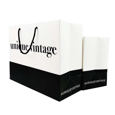 Imballaggio Borse cartacee all'ingrosso su misura Borse regalo per lo shopping di lusso Borse regalo con maniglie per gioielli Piccole imprese commerciali