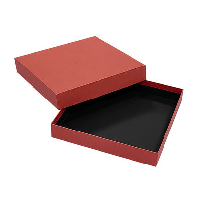 Capo rosso e base spalla collo T-shirt abbigliamento sciarpa imballaggio abbigliamento lusso rigida scatola per abbigliamento sciarpa