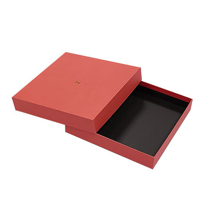 Capo rosso e base spalla collo T-shirt abbigliamento sciarpa imballaggio abbigliamento lusso rigida scatola per abbigliamento sciarpa