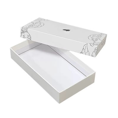 Logo personalizzato Confezione regalo in cartone a due pezzi con coperchio e base Confezione rigida rimovibile a due pezzi per portafogli e borse da mano