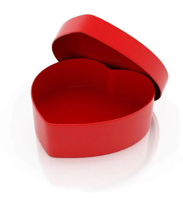Scatole regalo a forma di cuore personalizzate Scatole rigide per imballaggi di gioielli e fiori a base di cioccolato