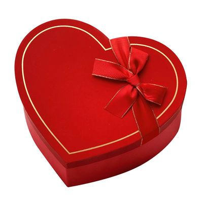 Scatole regalo a forma di cuore personalizzate Scatole rigide per imballaggi di gioielli e fiori a base di cioccolato