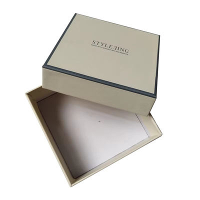 Scatole di imballaggio per gioielli su misura Capo e fondo rigido Scatola di imballaggio in carta a due pezzi Colletto anello Scatola per artigianato
