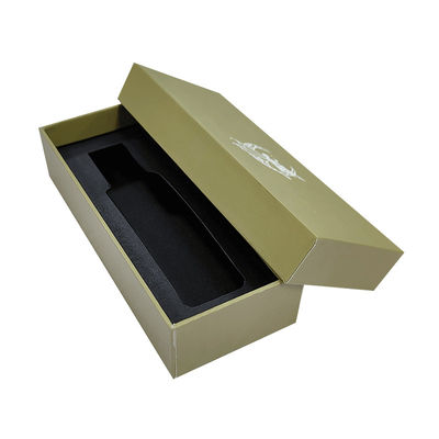 Logo personalizzato Piccolo oro di lusso coperchio e base bottiglia di profumo cartone rigido scatola regalo cartacea