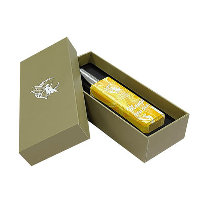 Logo personalizzato Piccolo oro di lusso coperchio e base bottiglia di profumo cartone rigido scatola regalo cartacea