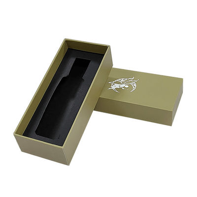 Logo personalizzato Piccolo oro di lusso coperchio e base bottiglia di profumo cartone rigido scatola regalo cartacea